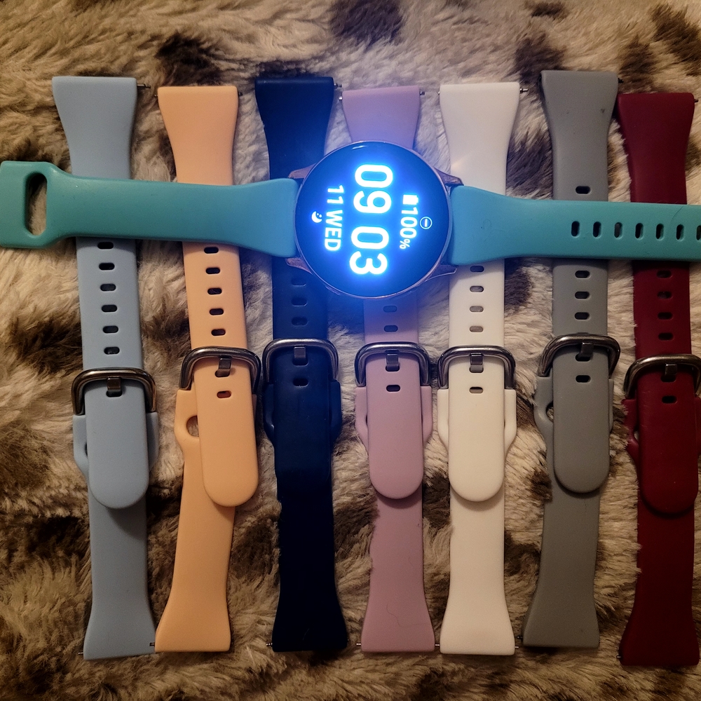 Samsung Galaxy Active 2 Women's Smartwatch with Multi-Color Bands